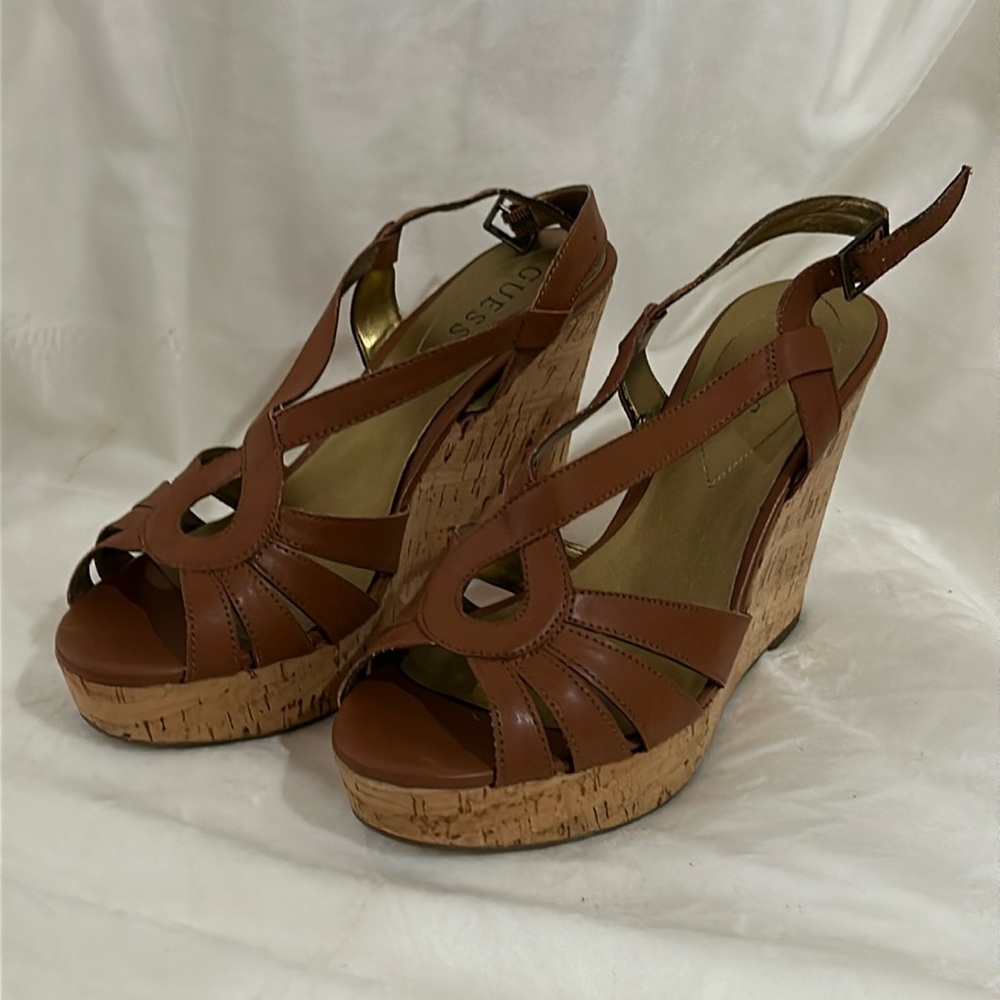 GUESS Cork Wedge Sandal
